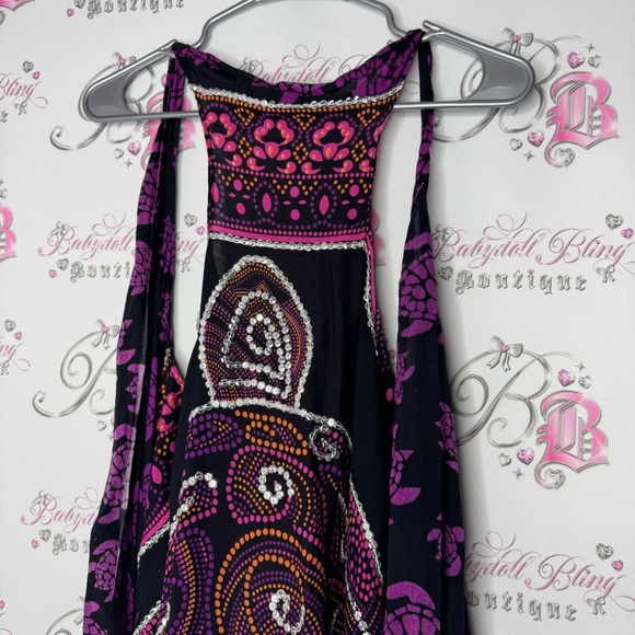 Vest coverup beach Hawaii turtle π’ sequins sparkly silver one size fits all - Picture 4 of 15